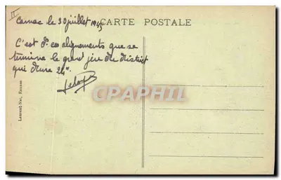 Carnac — Alinhamentos do Ménezec — Laurent, Rennes — Verso