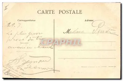 Carnac — Géant de Menec — Coleção Z. Le Rouzic — Verso