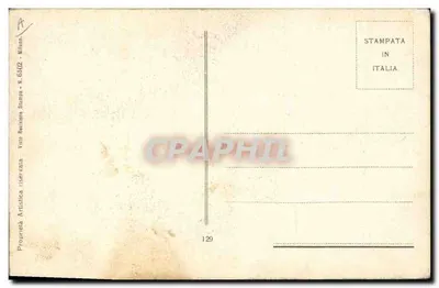 Casal abraçado — cena romântica — Vinto Revisions, Milano, n° 129 — Verso