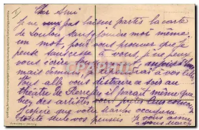 Moinho a água e casa com colmios — vista de Bockenau — Presssamer & Beck, Lappach, Alemanha — Verso