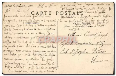 Poitiers — Le Camp de Biard — J. P. Raymonds photo Poitiers — Rückseite