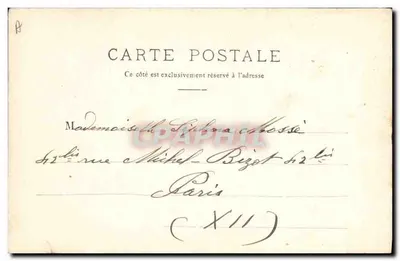 Stara pocztówka Folklore Normandie Caudebec en Caux — Rewers