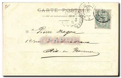 Czapki z dawnych czasów — Coutances — Normandia — Stara pocztówka Paryż — Rewers