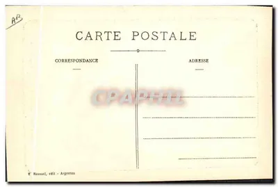 W Normandii — Szewczynka przy swoim kółku — Roussel, wyd. Argentan, n° 910 — Rewers