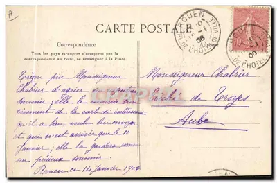 Coiffes Normandes — Modèle déposé — LA C.P.A., Paris — Verso