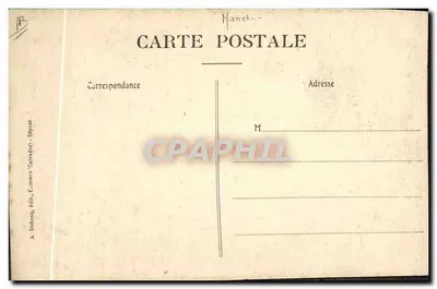 Mulher com traje normando — Chapéu chamado "Papillon d'Avranches" — A. Dubois, edit. Camer (Carrados) - Depositado — Verso