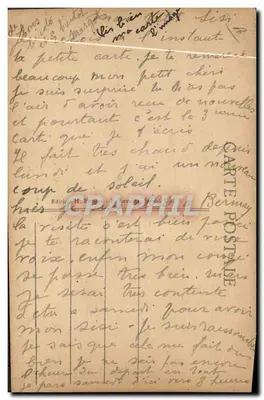A Normandia — cena de casal — Edição H. Tézier, n°143 — Verso