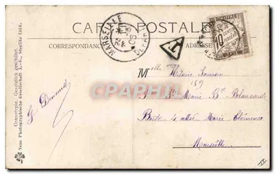 Fee und Kinder im Garten — Ornatype, Stéglitz 1904 — Rückseite