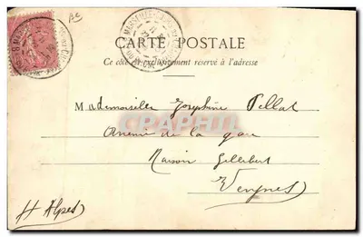 Mulher segurando uma placa — 'A CARTE POSTALE ENTRETIEN L'AMITIÉ' — Fototipia A. Berbennet & Cie, Nantes — Verso