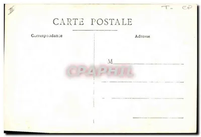 Mulher sentada no jardim — estudo de flores — Carta postal — Verso