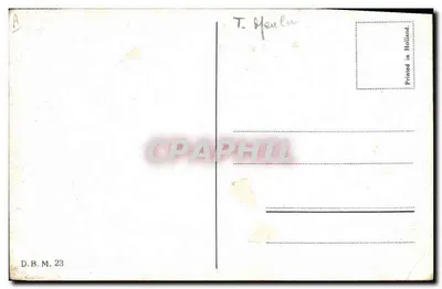 Overzelveer (Volendam) — Moinho de vento e paisagem fluvial — D.B.M. 23 — Verso