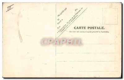 Le Tréport — Barco de pesca na enseada com maré baixa — V. P. Paris, No 27 — Verso