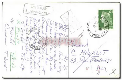 Navio no cais — Porto de Saint-Tropez — editor desconhecido, número de série não visível — Verso