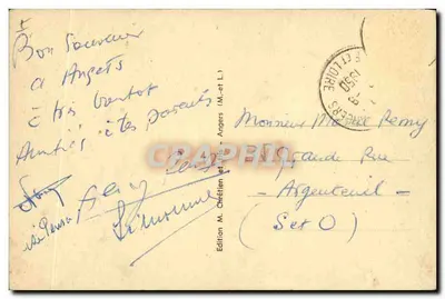 Leão de Angers (M.-et-L.) — Dolmen da Ilha Briand — Verso