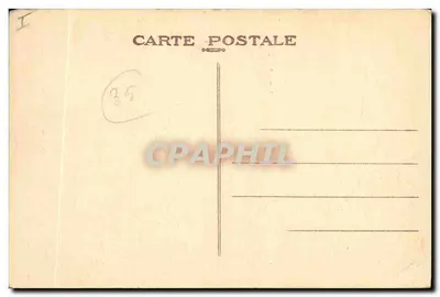 La Roche aux Fées, Westseite — Megalithischer Dolmen in Essé — Verlag: ESSÉ (I-et V.) — Rückseite