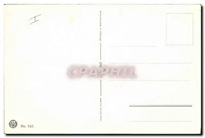 Vista lacustre com vela — E. Fiey — No. 795 — Verso