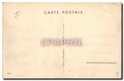 Port morski z jachtami — akwarela — Éditions Rhodania, n° 207 — Rewers