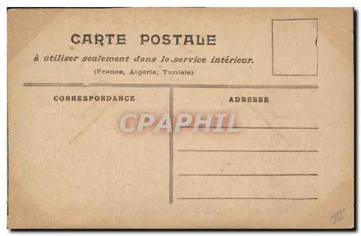 Cinco Tipos de Modas — 1820 — Coleção do Jornal 'Mies Cartes Postales' — Fernel — N°1 — Verso
