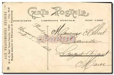 Cabelo feminino grego com chouxi — 1908-1909 — n°617 — Verso