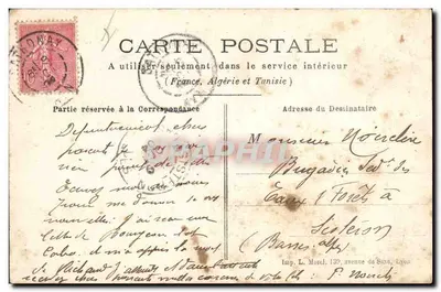 Campo de Sathonay — O Ginásio — L.M. — Verso