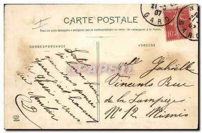 Artilharia nas Manobras — Um incidente durante a descida de uma encosta íngreme — Phototype Laugue Perret Toulouse — Verso