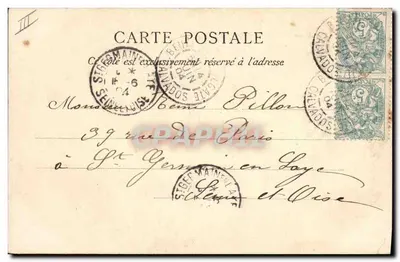 Dos pescadoras en Boulouate (Calvados) — Nuestras Lindas Pescadoras — editor: H. Mallet, Calvados, n°228 — Reverso