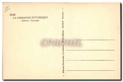 Wnętrze normandzkie — Wnętrze normandzkie — Wydawnictwo Normandzkie, Le Goubey, A. Voyssière — Rewers