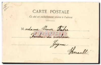 Femme en chapeau fleuri — tenant une pancarte avec l'inscription 'LA CARTE POSTALE ENTRETIEN L'AMITIÉ' — Phototypie A. BERGERET & CIE, NANCY — Rückseite