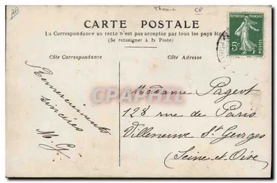 Donna che tiene una cartolina — testo 'Siate discrete' — J.K. n°291 — Verso