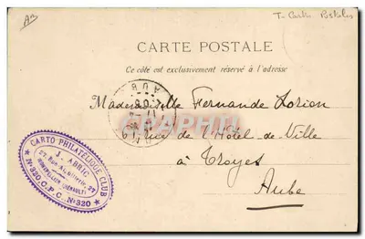Montpellier — O Arco do Triunfo — Cuadra fot. Marseille, n°1095 — Verso