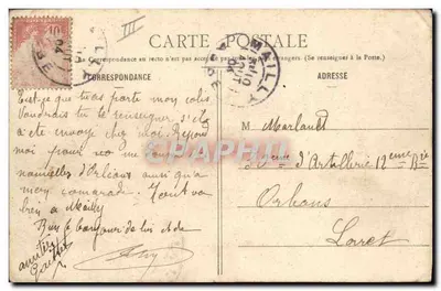 Camp de Mailly - A Moinha de Trouan — Livraria Militar Guérin, Mourmelen — Verso