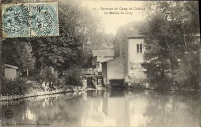 Arredores do Campo de Châlons — O Molino de Livry — Livraria Militar Guérin, Mourmelon