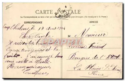 Arredores do Campo de Châlons — O Molino de Livry — Livraria Militar Guérin, Mourmelon — Verso