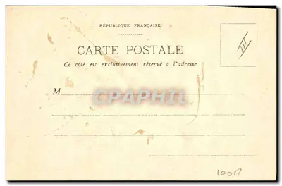 Silhouette di uomo con cappello — cartolina francese — editore sconosciuto, n. di serie 1007 — Verso