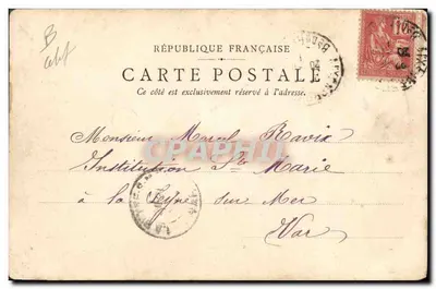 Abfahrt des Mousse — maritime Szene — Verlag J. W. H. in B. 1899, Nr. 43 — Rückseite