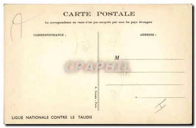 Sujet humoristique — rats dans le buffet — dessin de Poulleve — Verso