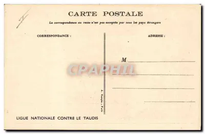 Criança derramando água gelada — ilustração de Norrellot — Ligue Nationale Contre le Taudis — Verso