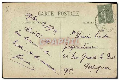 Plérin, perto de St-Brieuc — Cruz antiga na entrada do vilarejo — G.H. Hamonic, St-B. — Verso
