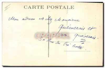 Menhir di Lan-ar-Justiz, vicino a LANNION (C.-du-N.) — Collezione E.H. — N° 1186 — Verso