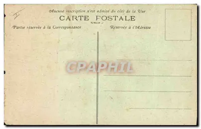 Bilhete postal antigo Dolmen Menhir de Porspoder Argenton — Verso