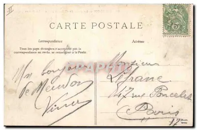 Meudon — O Parque da Observatória — A Pedra Druidica — Editor ELD, n°36 — Verso