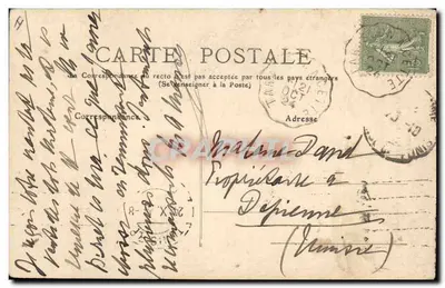 Finistère — Huelgoat, de Menhir van Kérampeulven — uitgever Finistère — n° 924 — Achterkant