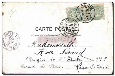 Formação — soldados em alinhamento — editor L. Vaugel, n° 318 — Verso