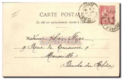 As Grandes Manobras das Forças Armadas de 1902 — O Estado-Maior do 17º Corpo de Exército — Edição Labouche Frères, Toulouse — Verso