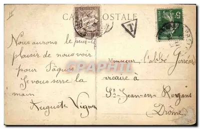 Campo de Tiro de CHAMBARAN (Isère) — Peça de 155 long... fogo 1 — Le Chavarat, fotografia-editora Grand-Serre — Verso