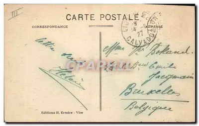 Nasza Normandia — Rolnica z brzegów Orne — Wydawnictwo H. Ermice, Vire, nr 8 — Rewers