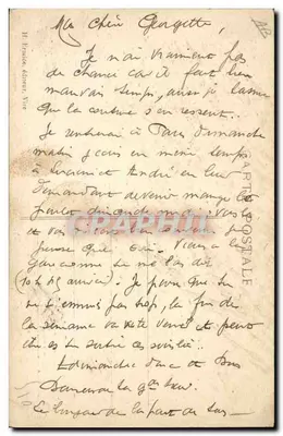 A Normandia — A Partida para os Campos — Henri ERNICE, n°117 — Verso