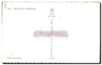 Michèle Morgan — portrait — Éditions Sam Levin, n° 929 — Rewers