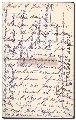 Mistinguette, Eldorado — kobieta w kapeluszu z kwiatami trzymająca filiżanek i puchar — wydawca M.B. n°1972 — Rewers