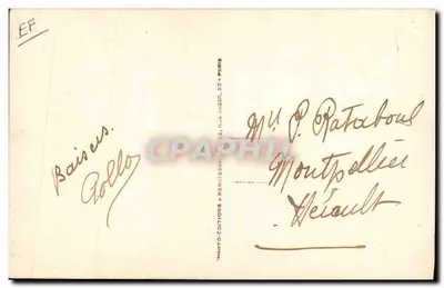 Mlle Mistinguette — retrato de busto — Photo Manuel, n°107 — Verso